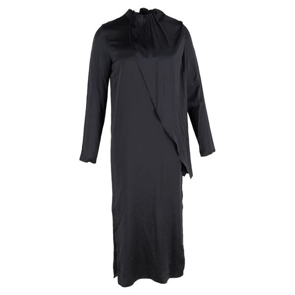Dodo Bar Or Midi Dress in Black Silk